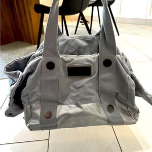 Stella McCartney Gym duffel bag gray and silver
